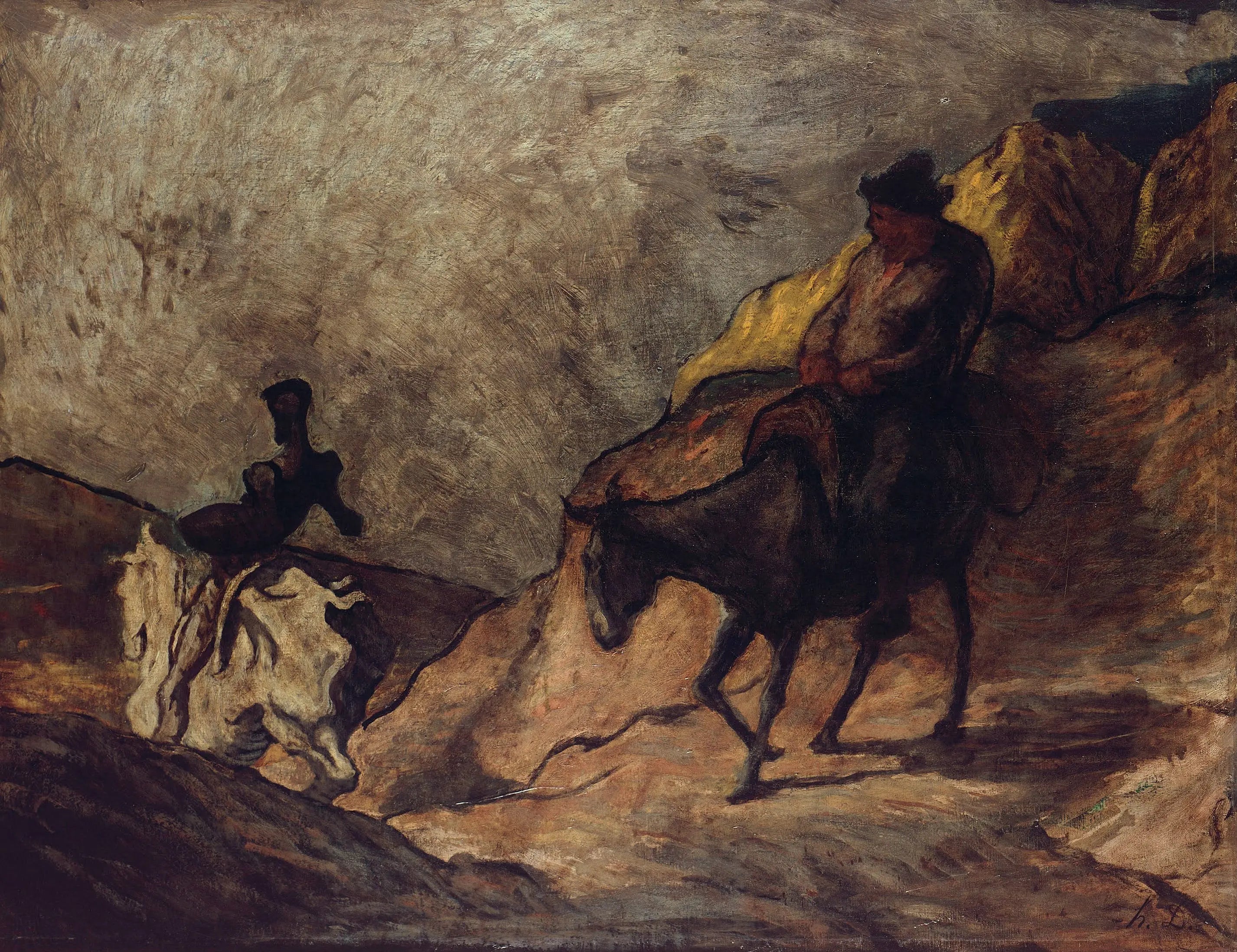 Don Quichotte et Sancho Pansa - Honoré Daumier - Alpha Reproduction