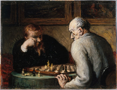 Les Joueurs d’échecs - Honoré Daumier - Alpha Reproduction
