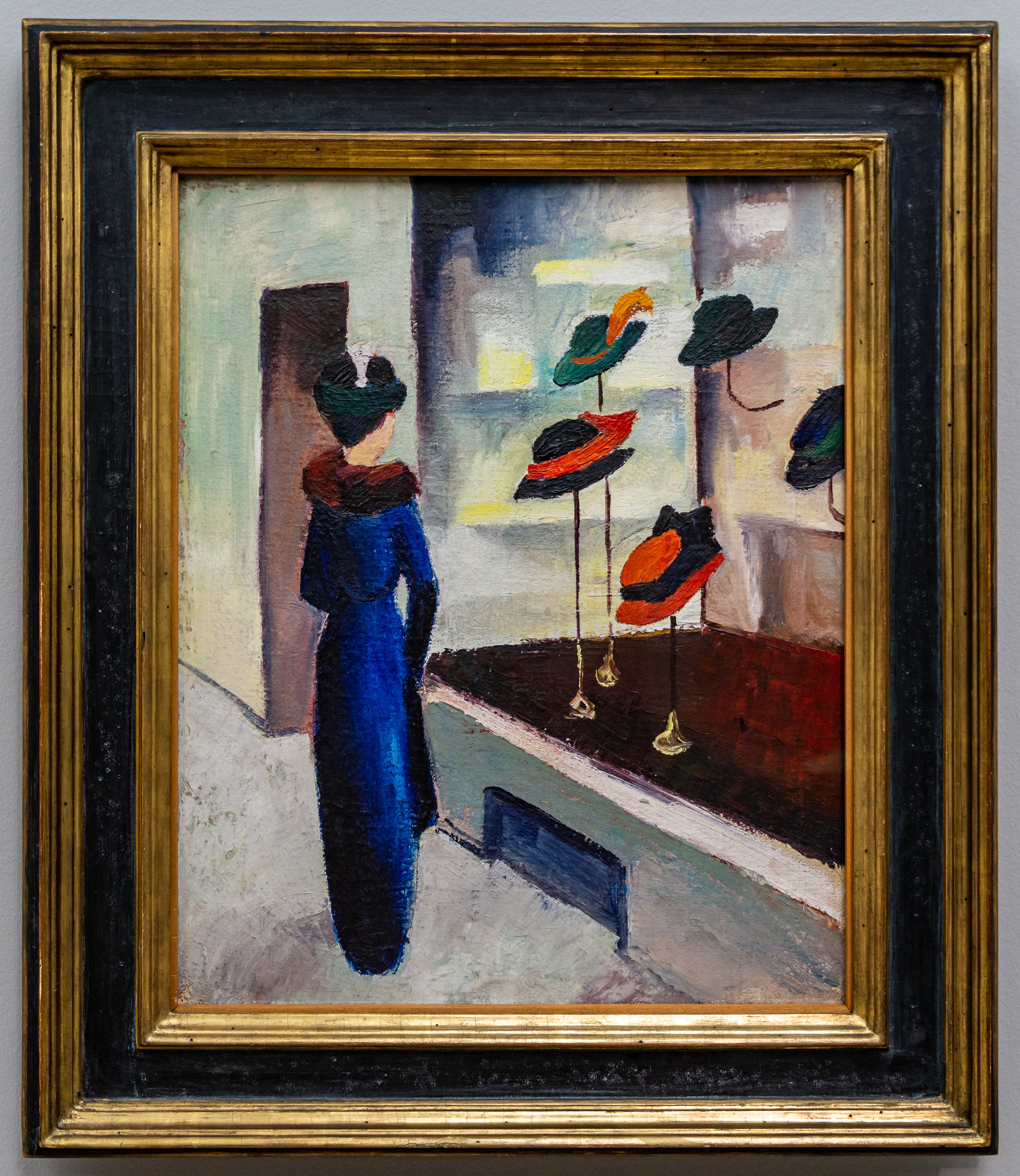 Reproduction du tableau « Boutique du modiste - August Macke » par Alpha Reproduction en peinture à l’huile