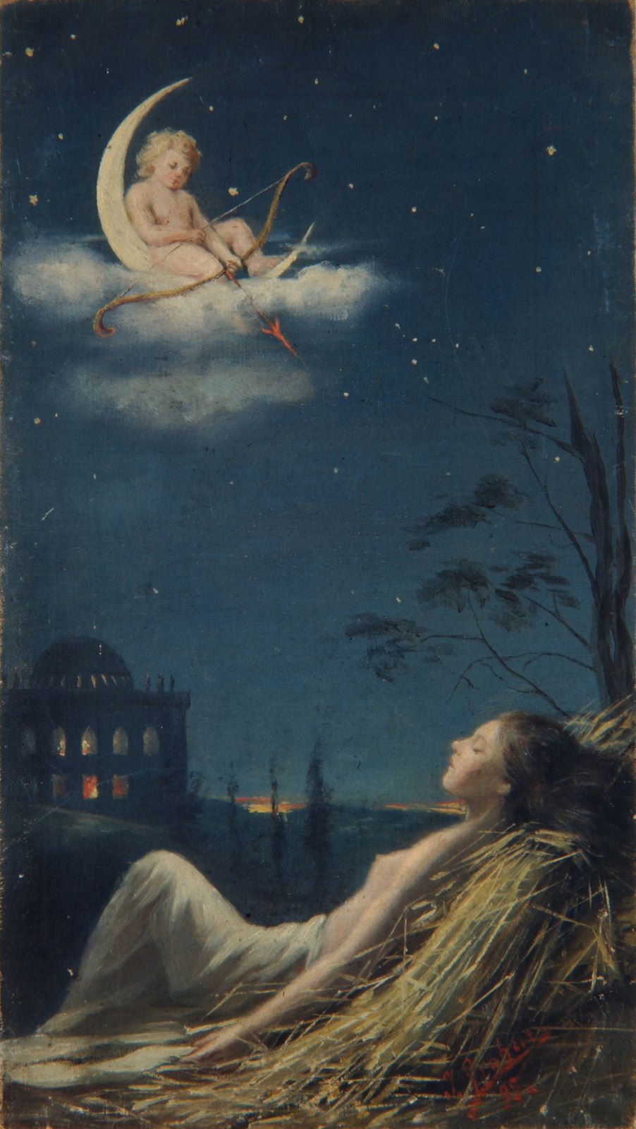 Le Rêve d’amour, Ivan Grohar, vers 1905, huile sur toile