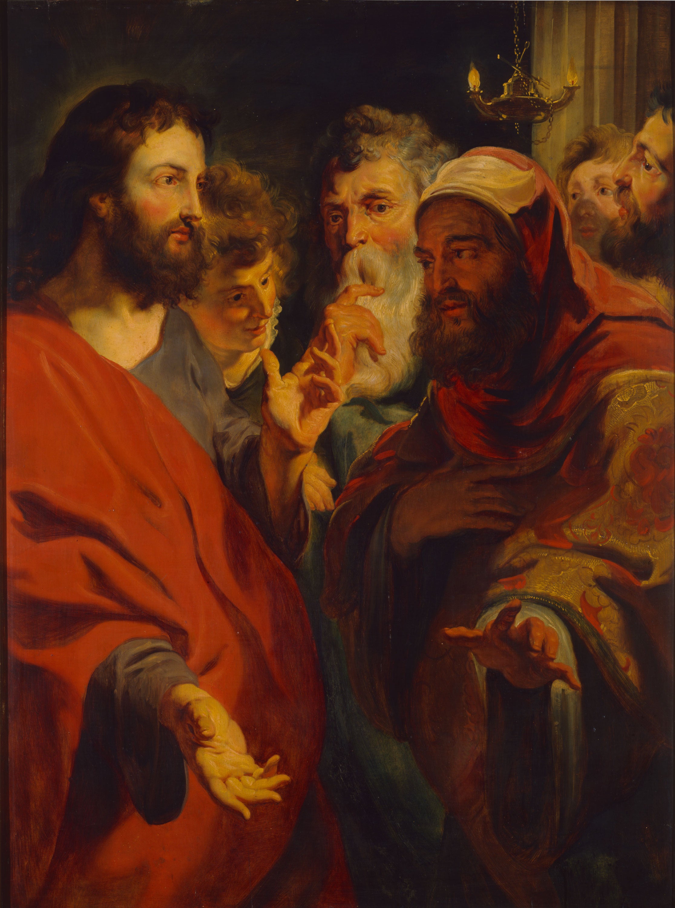 Le Christ instruisant Nicodème - Jacob Jordaens1