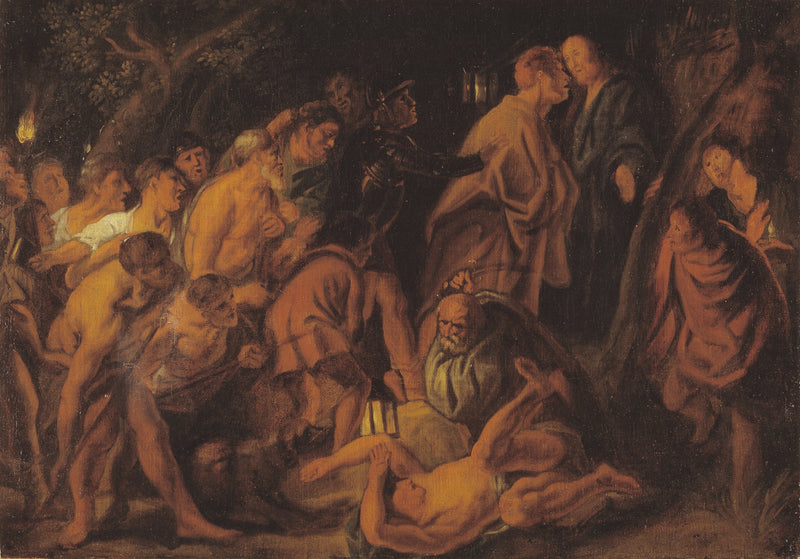 La trahison et l'arrestation du Christ à Gethsémani - Jacob Jordaens1