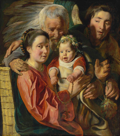 La Sainte Famille avec un ange - Jacob Jordaens1