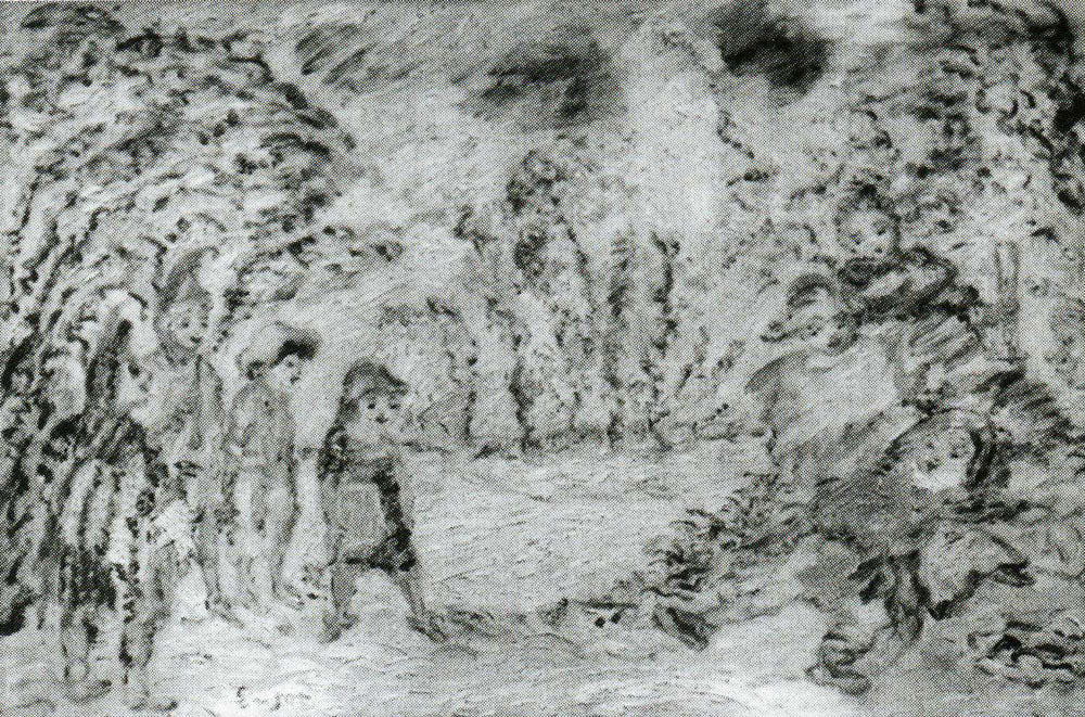 Jubilant Multicoloured Children Beneath the Trees - James Ensor