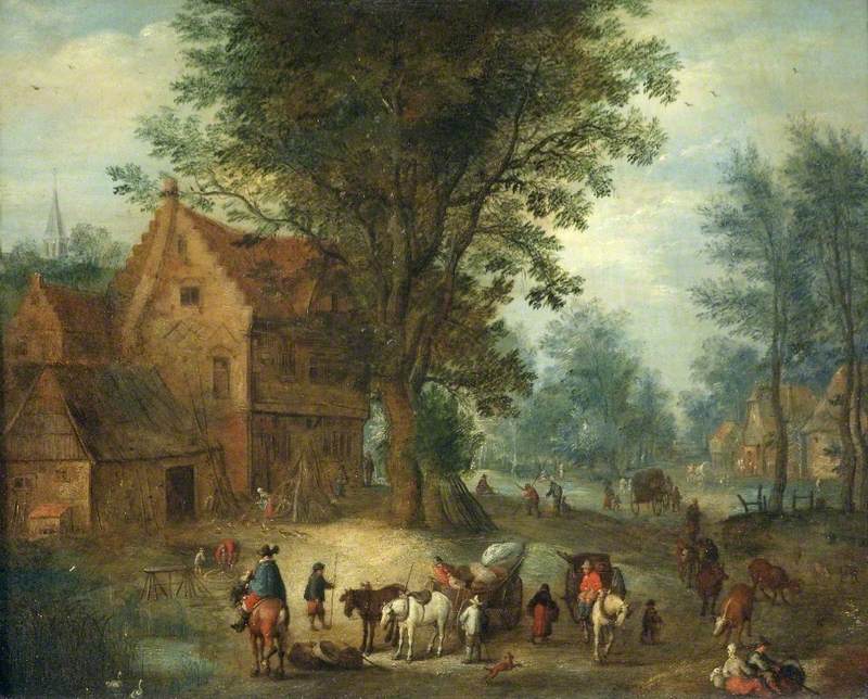 Scène de village - Jan Brueghel l'Ancien