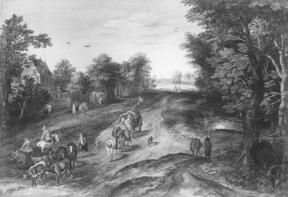 Route de village - Jan Brueghel l'Ancien