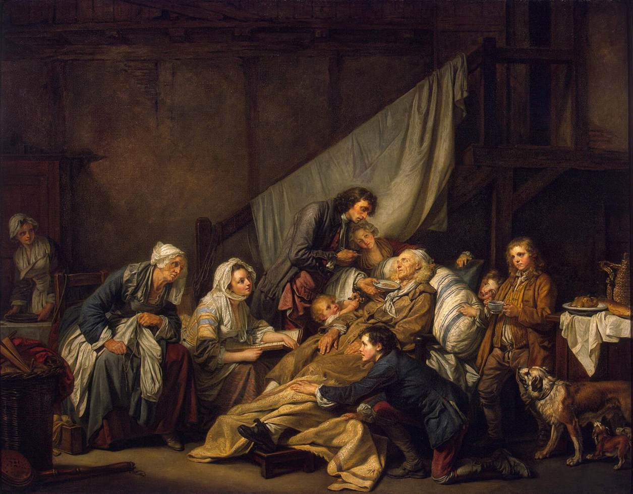 La Piété filiale - Jean-Baptiste Greuze - Alpha Reproduction
