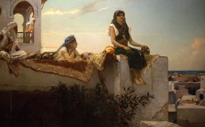 Le Soir sur les terrasses (Maroc) - Jean-Joseph Benjamin-Constant