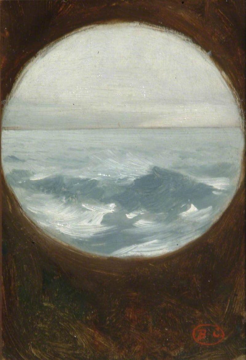 Mer agitée vue de l'hôtel Métropole - Jean-Joseph Benjamin-Constant