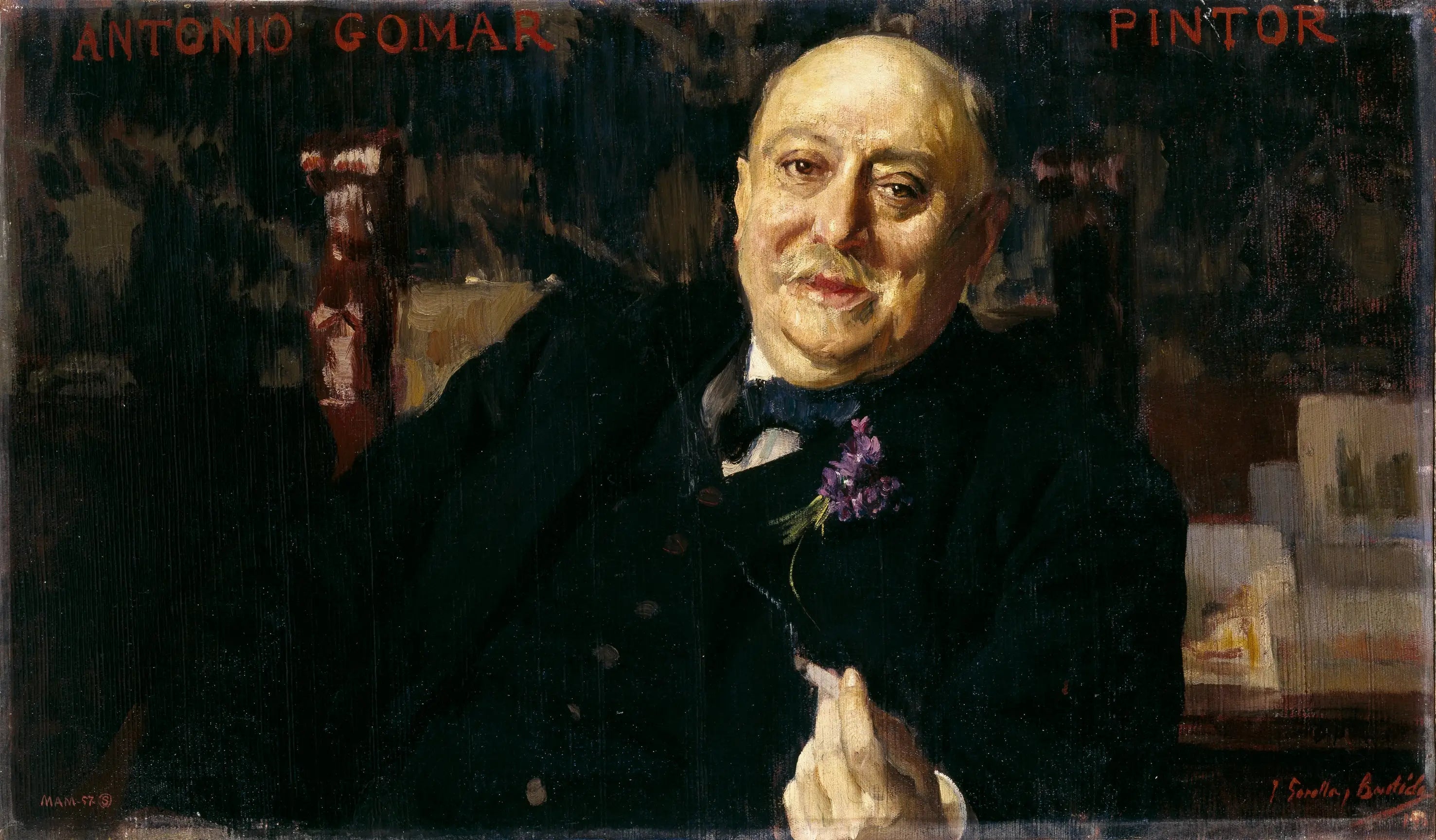 Reproduction du tableau « Le peintre Antonio Gomar y Gomar - Joaquín Sorolla » par Alpha Reproduction en peinture à l’huile