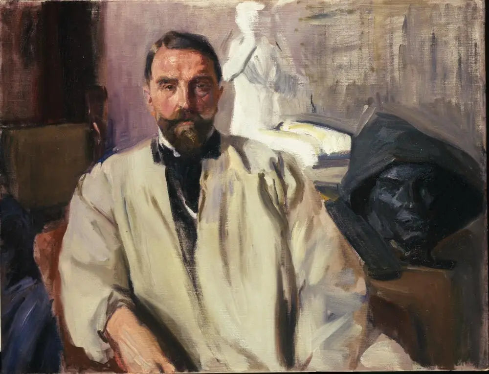 Reproduction du tableau « Miguel Blay et Fábregas - Joaquín Sorolla » par Alpha Reproduction en peinture à l’huile