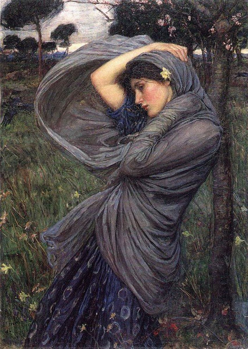 Borée, 1903 — John William Waterhouse, huile sur toile