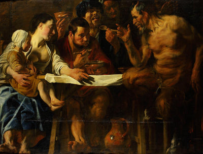 Le Satyre et le paysan - Jacob Jordaens1