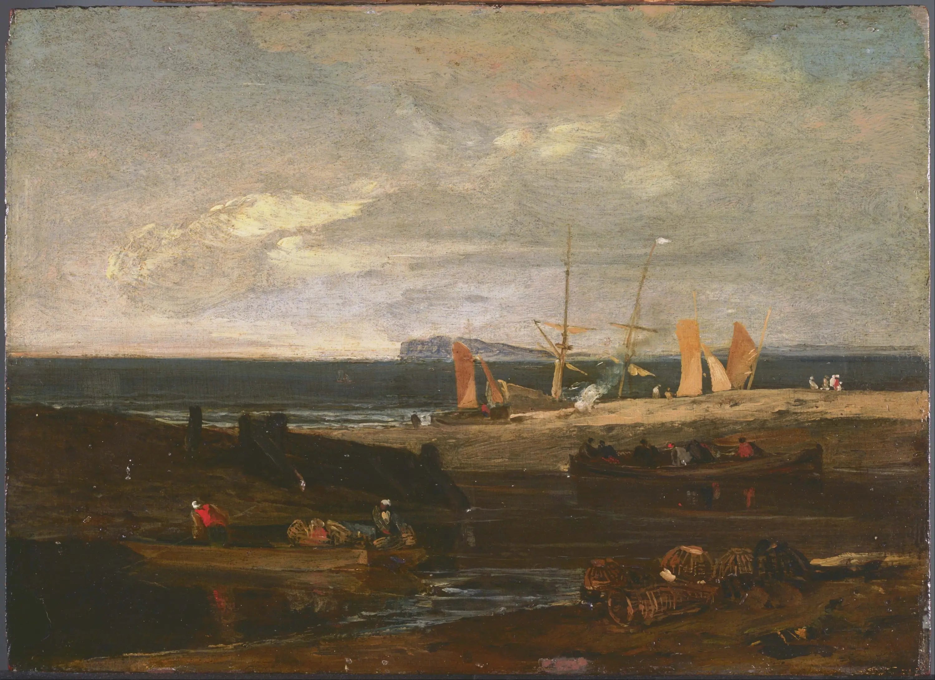 Reproduction du tableau « A Scene on the English Coast - J. M. W. Turner » par Alpha Reproduction en peinture à l’huile
