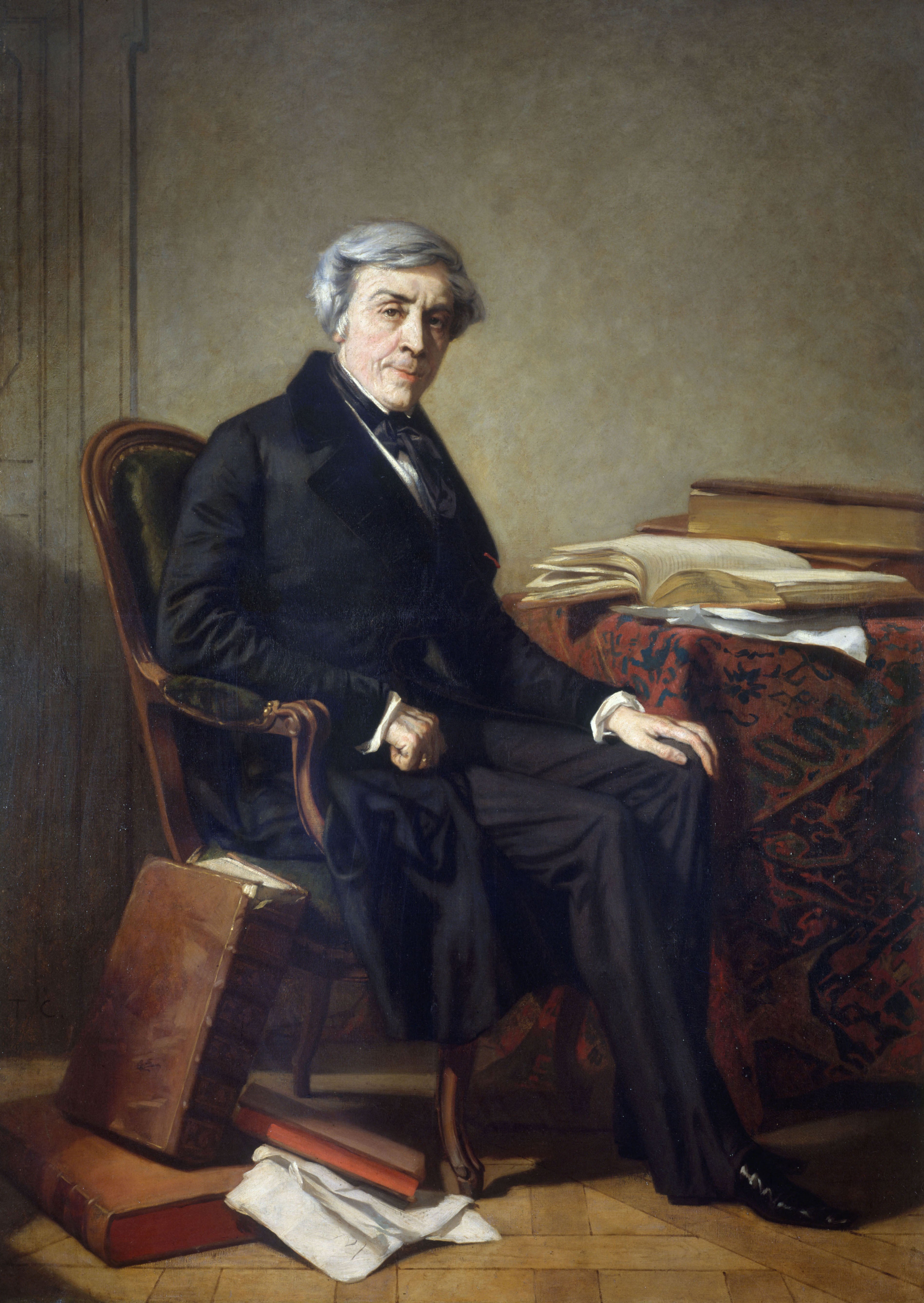 Portrait de Jules Michelet (1798-1874), historien - Thomas Couture