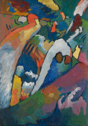 Reproduction du tableau « Improvisation n° 7 (Tempête) - Vassily Kandinsky » par Alpha Reproduction en peinture à l’huile