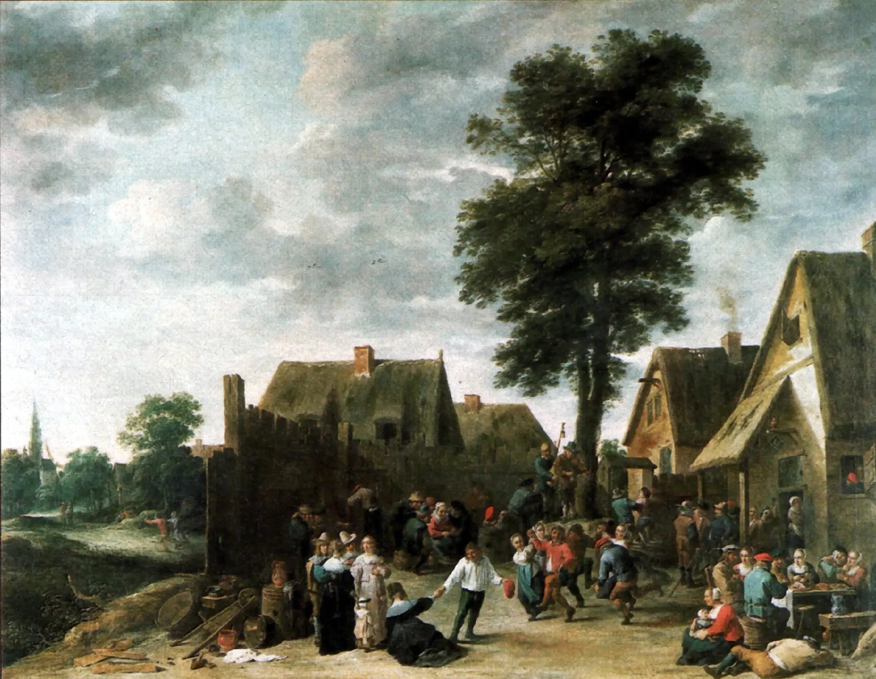 Fête du village à l’auberge ’De Halve Maan’ - David Teniers le Jeune - Alpha Reproduction