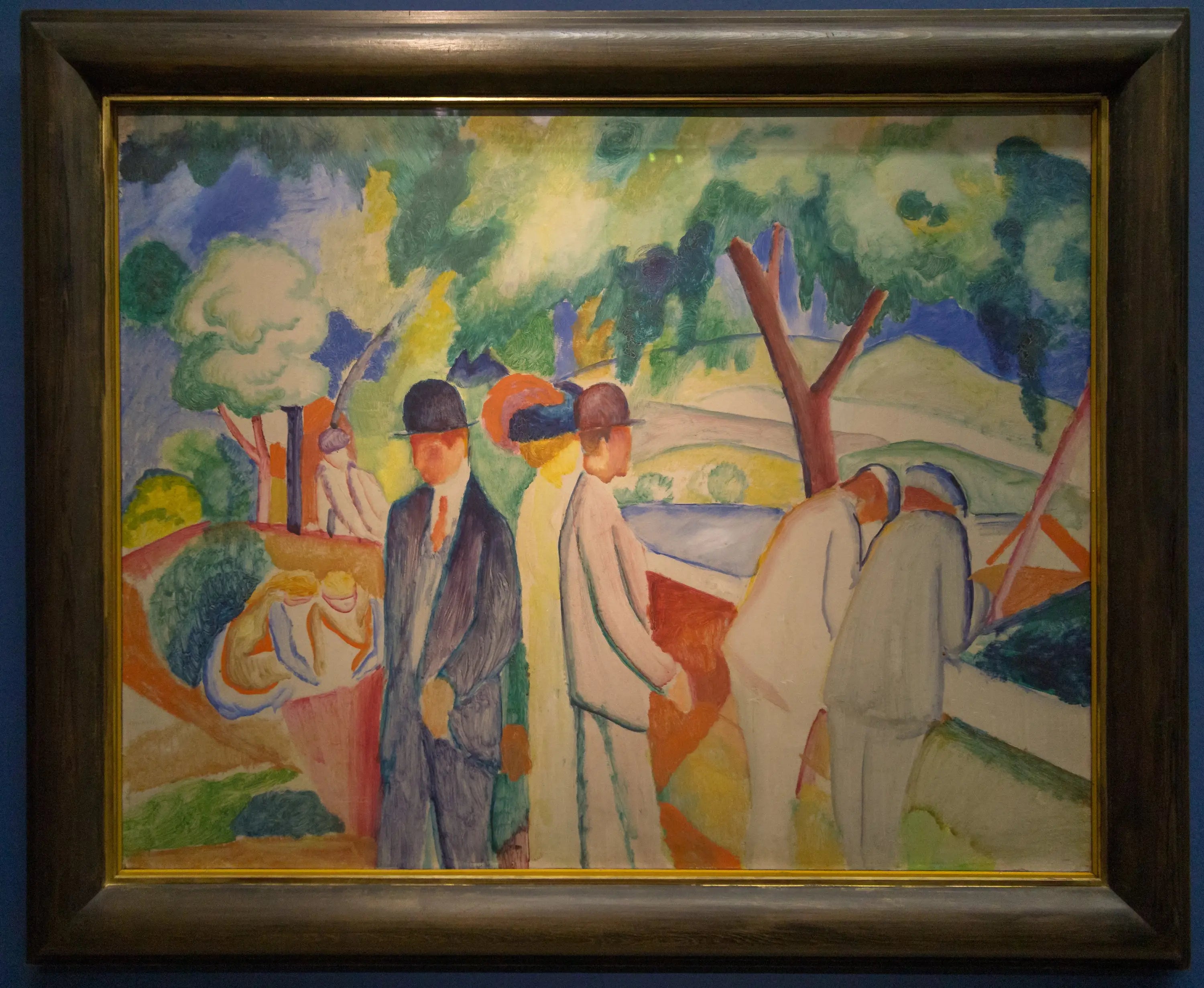 Reproduction du tableau « Poussette (Grande poussette lumineuse) - August Macke » par Alpha Reproduction en peinture à l’huile