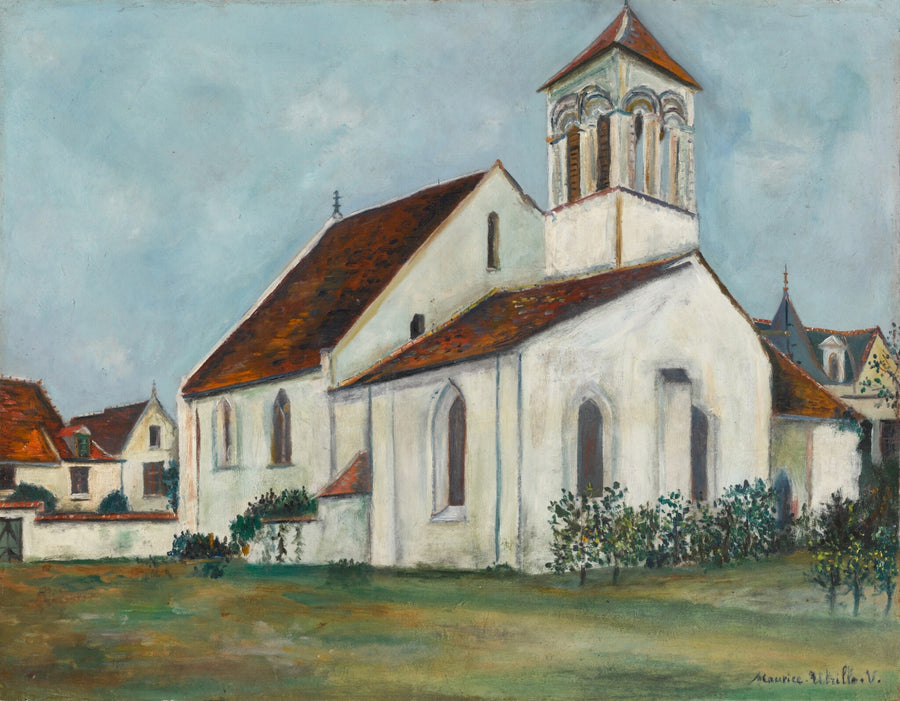 L'Église Saint-Laurent, Beaulieu-les-Loches (Indre-et-Loire) (1912) - Maurice Utrillo