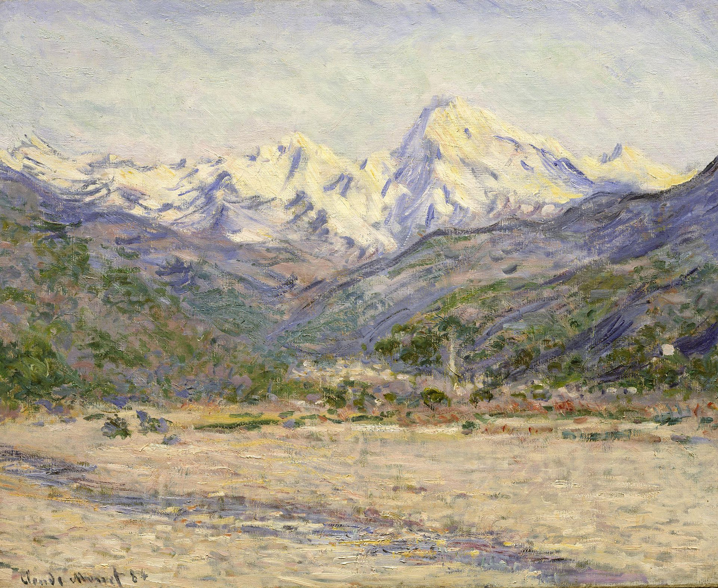 🏔️ ला वैली दे ला नेर्विया – क्लॉड मोनेट (1884)