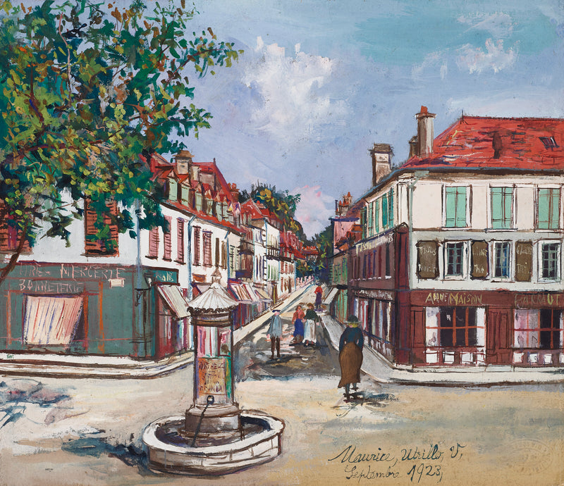 La Place Saint-Pierre, Orthez (1923) - Maurice Utrillo