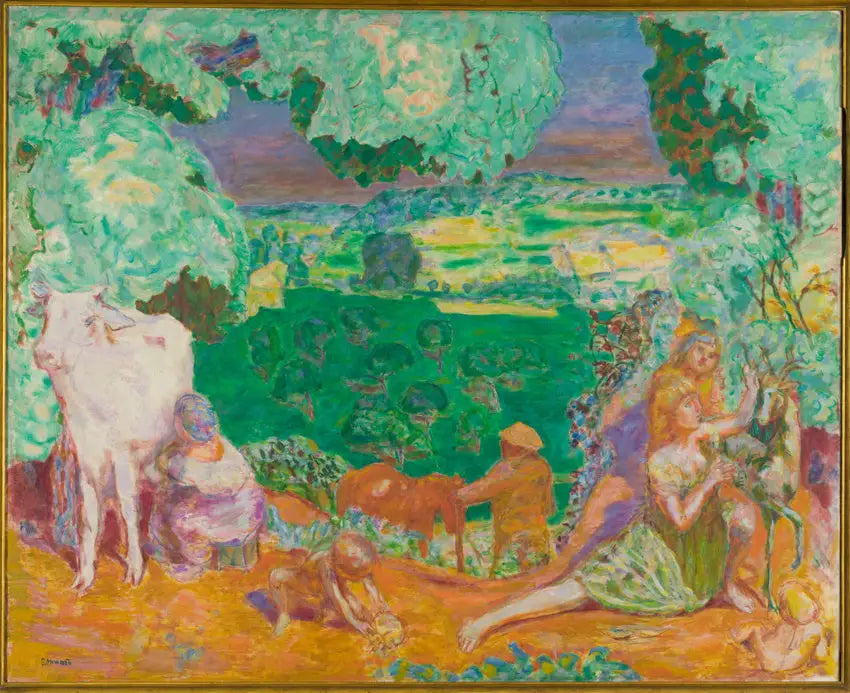 Reproduction du tableau « La Symphonie pastorale - Pierre Bonnard » par Alpha Reproduction en peinture à l’huile