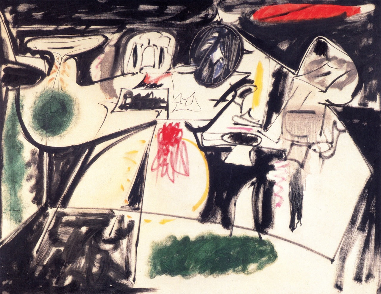 Dernier tableau (Le moine noir) - Arshile Gorky
