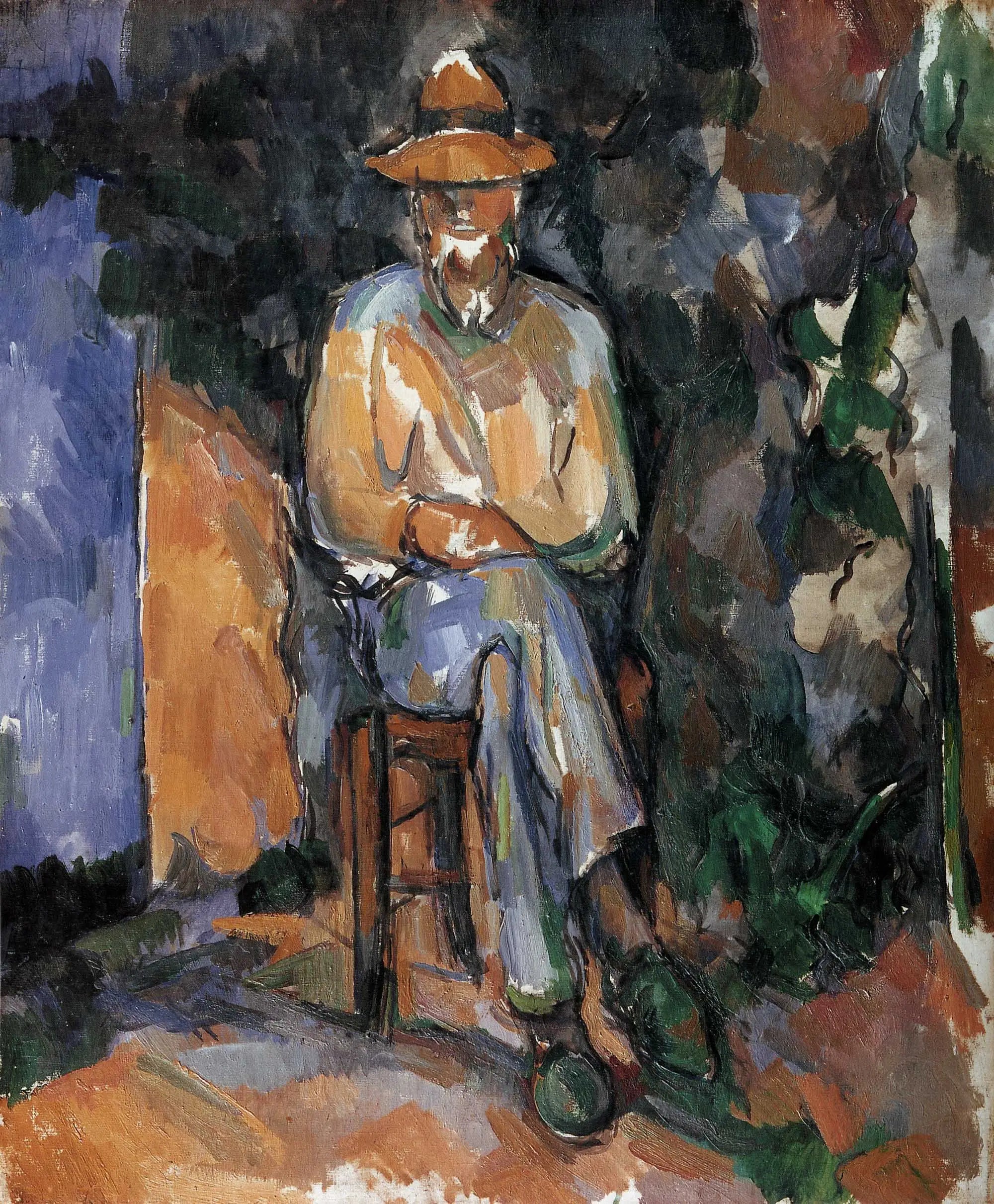 Reproduction du tableau « Le Jardinier Vallier - Paul Cézanne » par Alpha Reproduction en peinture à l’huile