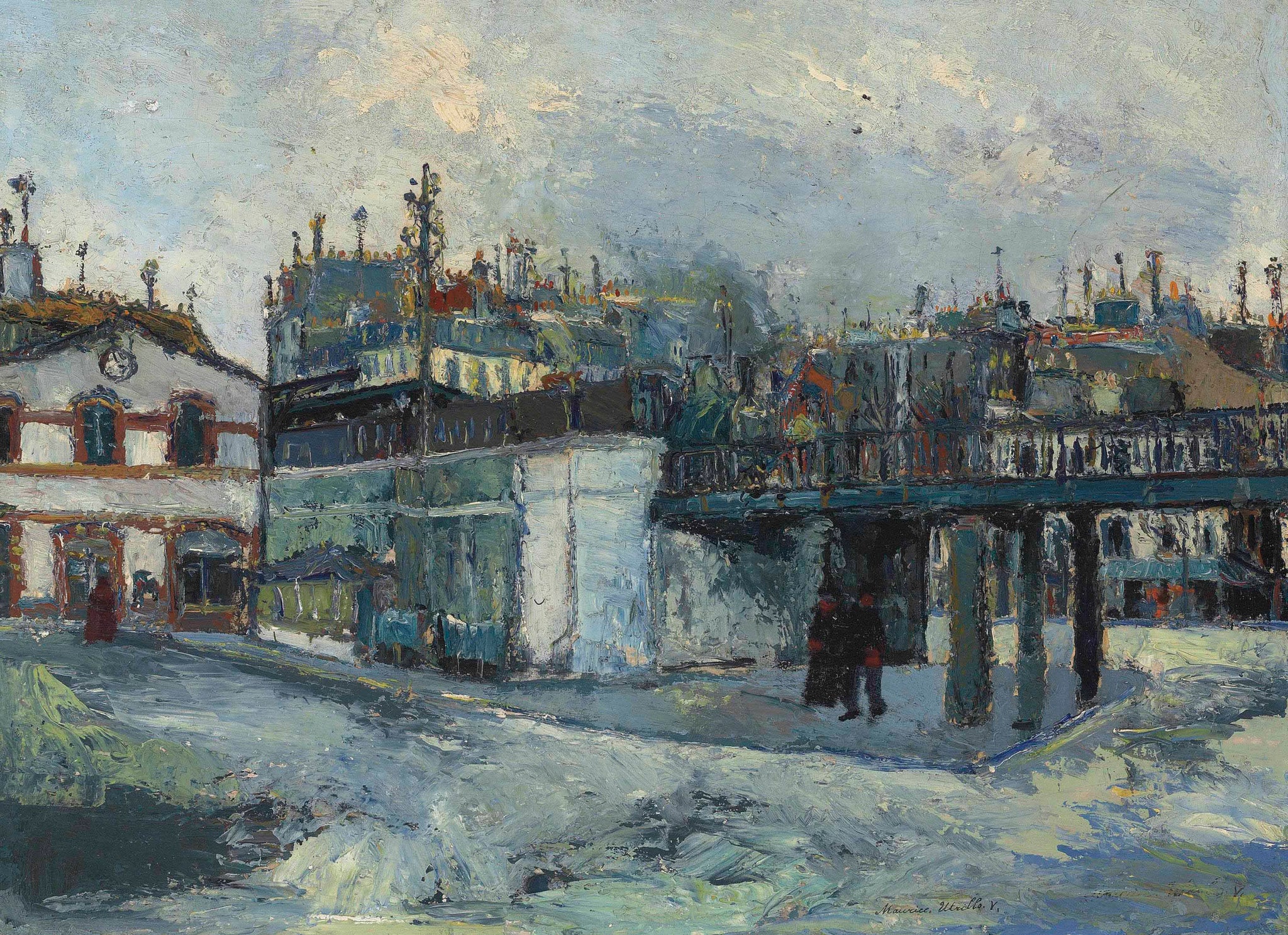 Le Viaduc (Passage Gare du Nord) - Maurice Utrillo