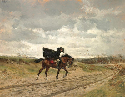 Le voyageur (Le maréchal Ney à cheval luttant contre le vent) - Ernest Meissonier