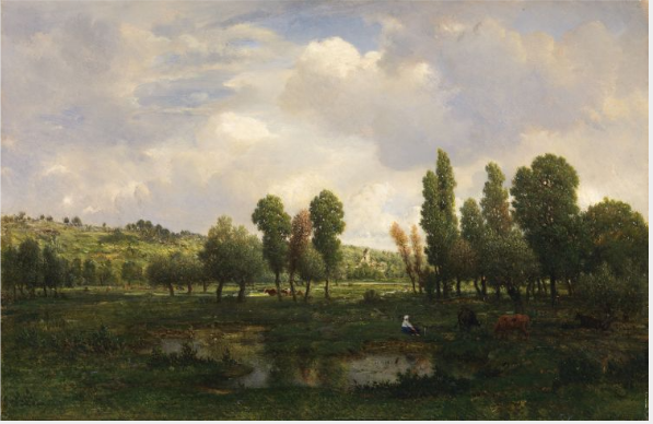 Les Coteaux de Melun - Théodore Rousseau