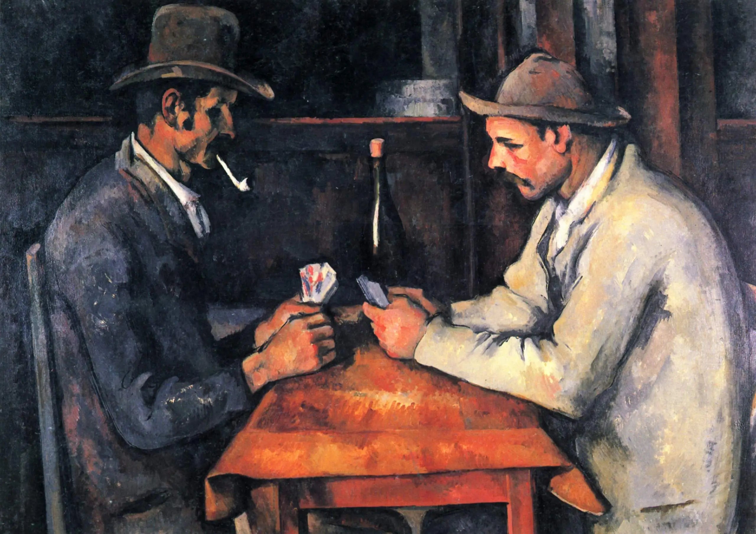 Reproduction du tableau « Les Joueurs de cartes - Paul Cézanne » par Alpha Reproduction en peinture à l’huile