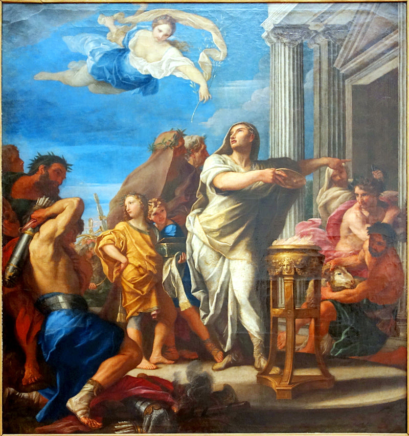 L'Empereur Auguste ordonne de fermer les portes du temple de Janus - Carlo Maratta