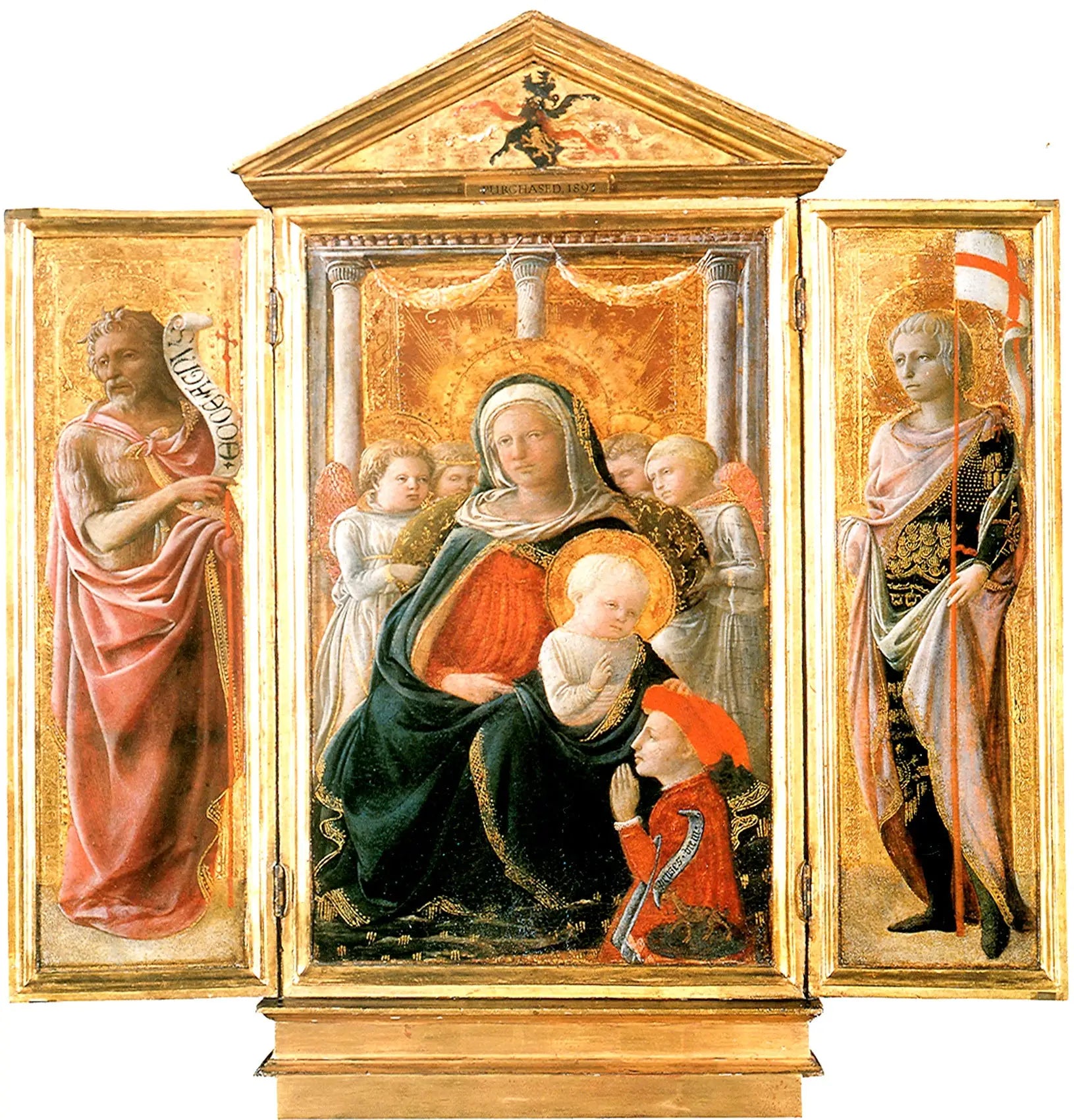 Triptych of the Madonna of Humility with Saints - Fra Filippo Lippi - Alpha Reproduction