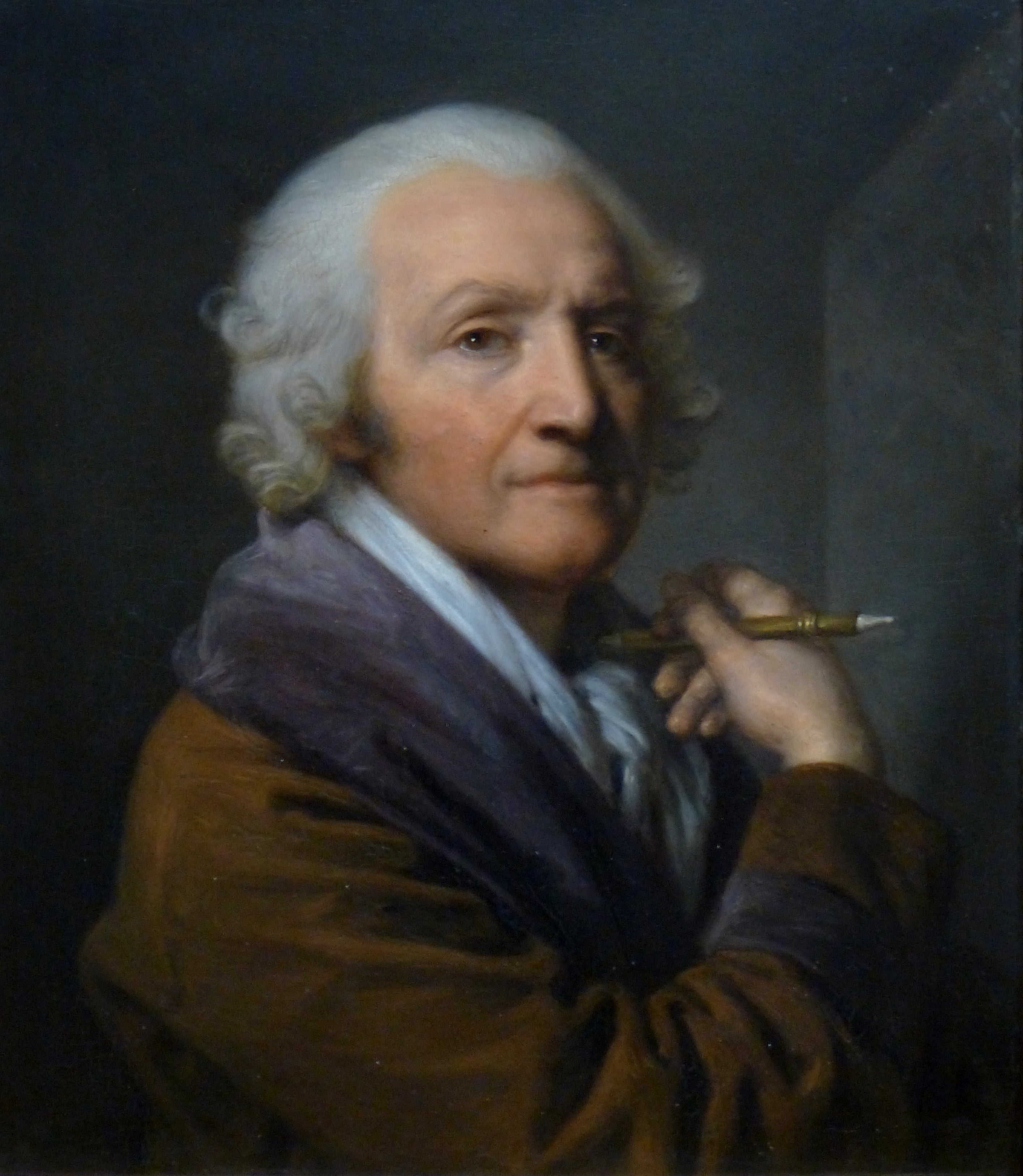 Autoportrait âgé - Jean-Baptiste Greuze - Alpha Reproduction