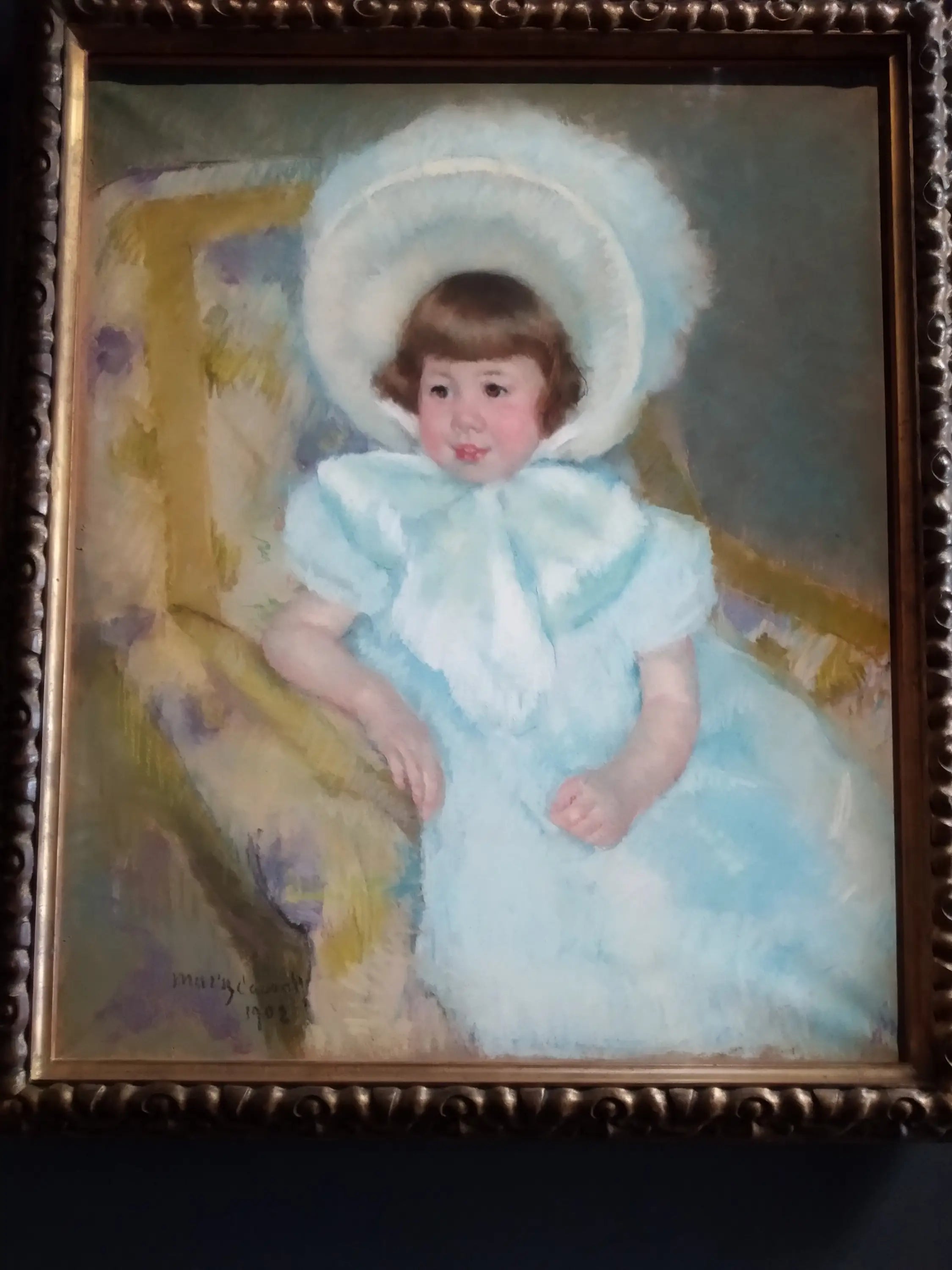 Reproduction du tableau « Portrait de Louise-Aurore Villeboeuf enfant - Mary Cassatt » par Alpha Reproduction en peinture à l’huile
