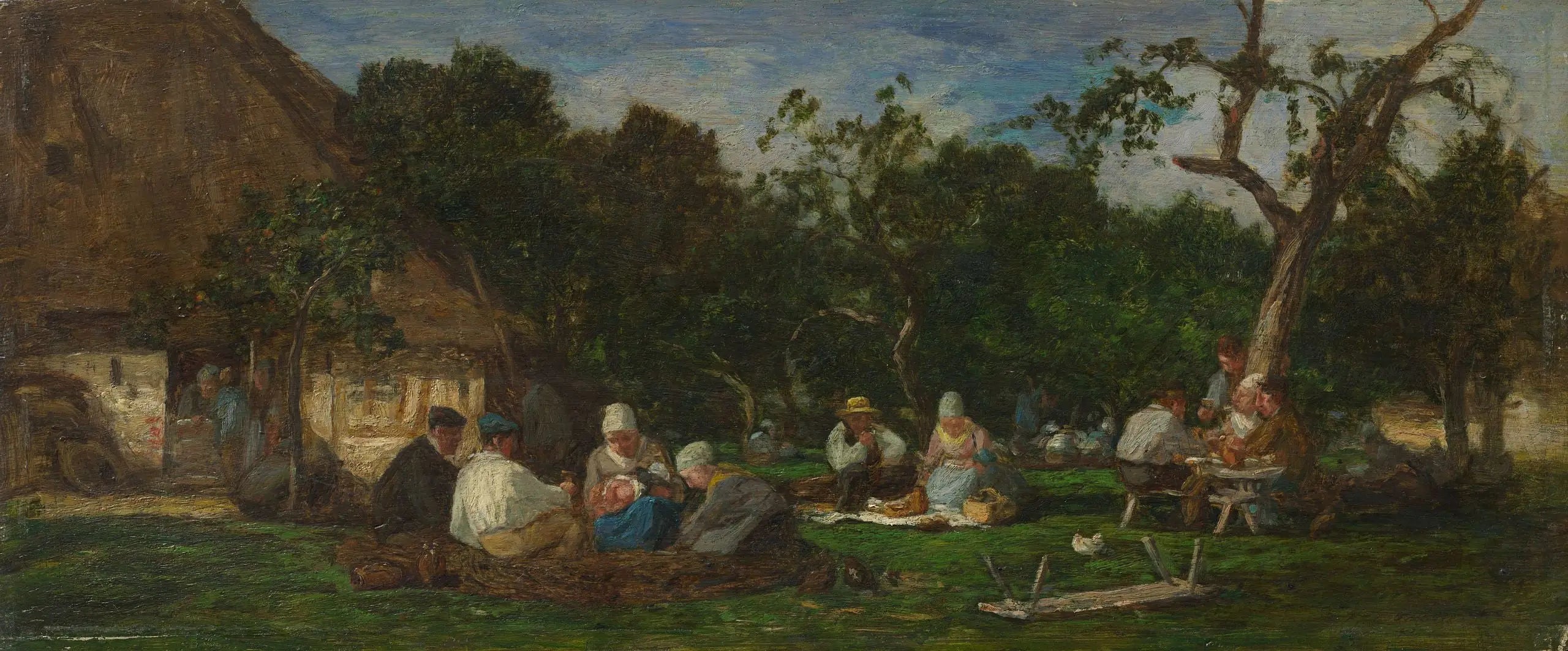 Reproduction du tableau « Honfleur : La Ferme Saint-Siméon - Eugène Boudin » par Alpha Reproduction en peinture à l’huile