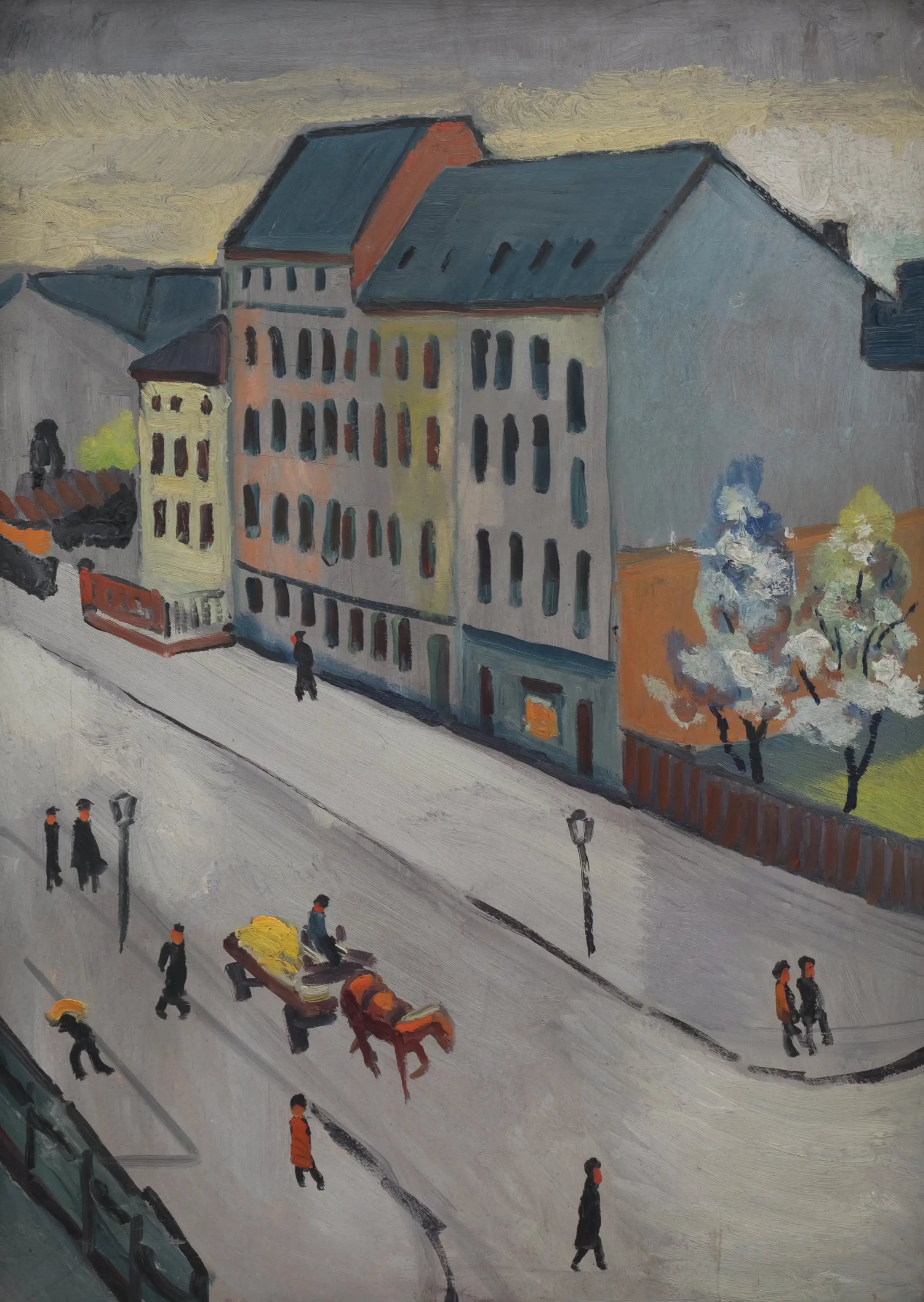 Reproduction du tableau « Notre rue à Grau - August Macke » par Alpha Reproduction en peinture à l’huile