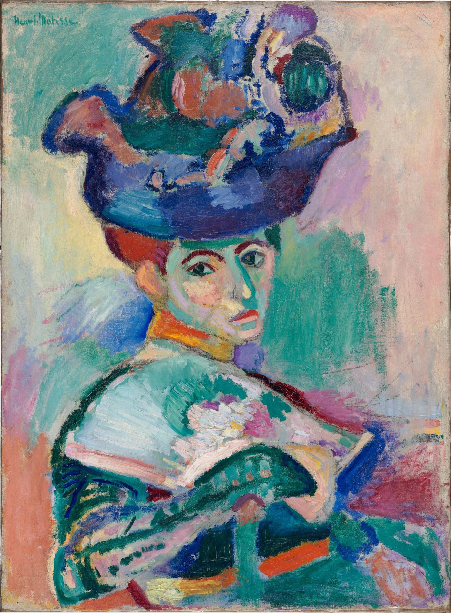 Reproduction du tableau « Femme au chapeau - Henri Matisse » par Alpha Reproduction en peinture à l’huile