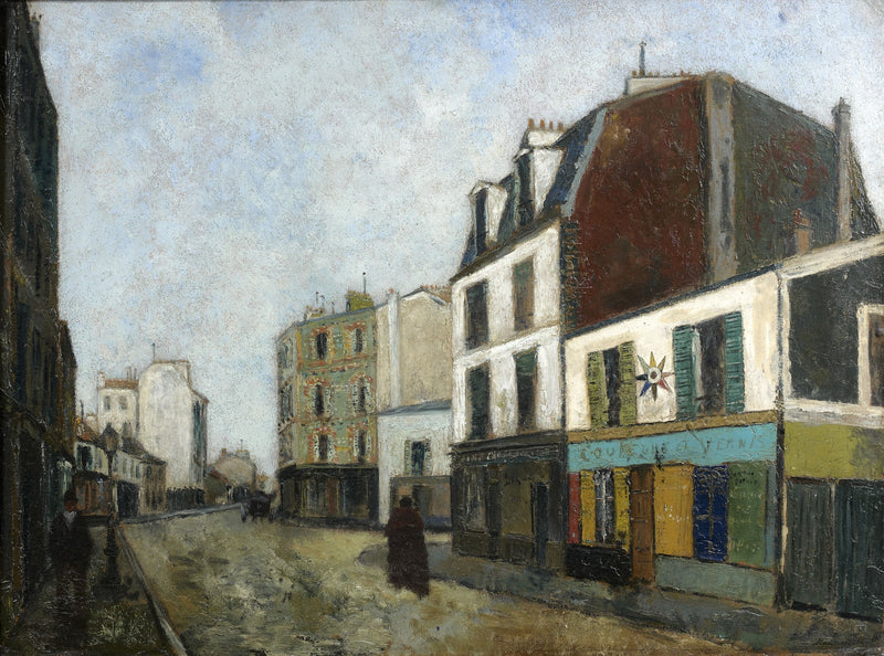 Marchand de couleurs à Saint-Ouen (Seine Saint Denis) (1908) - Maurice Utrillo