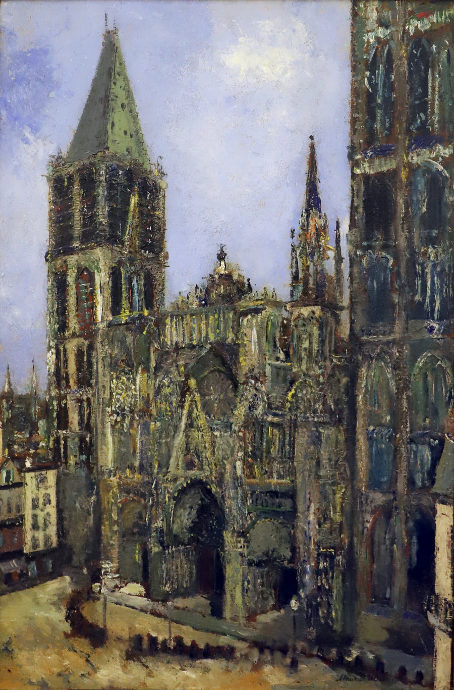 la cattedrale di rouen, 1908-09, 01 (without frame) - Maurice Utrillo