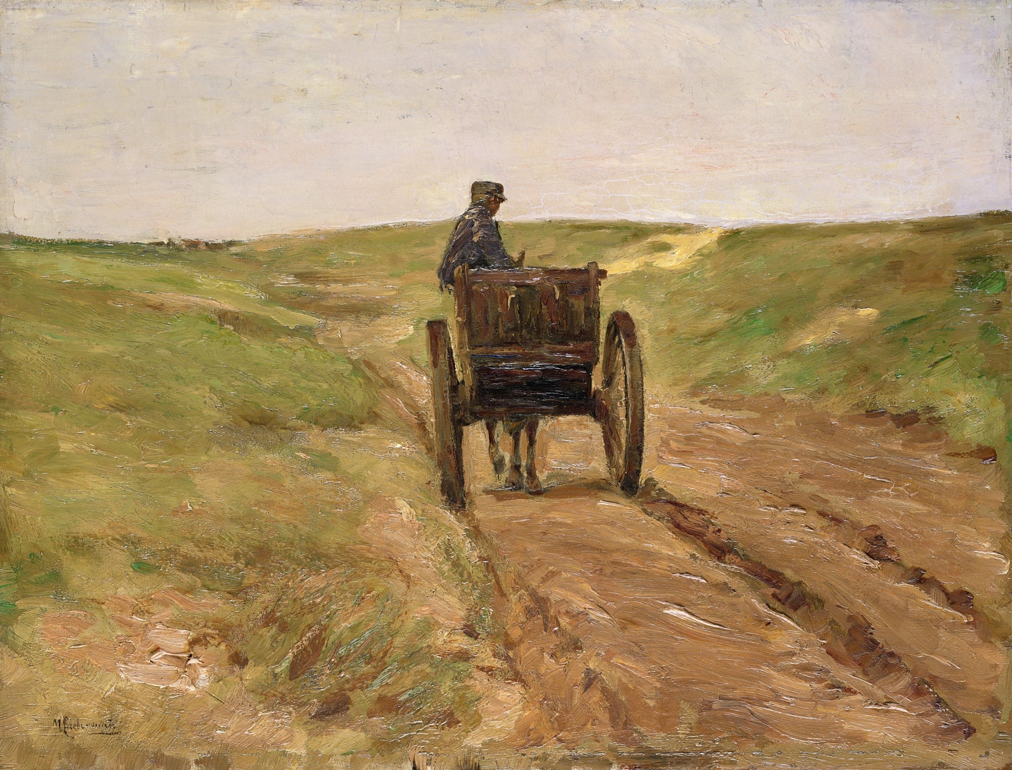 Chariot à Katwijk - Max Liebermann - Alpha Reproduction
