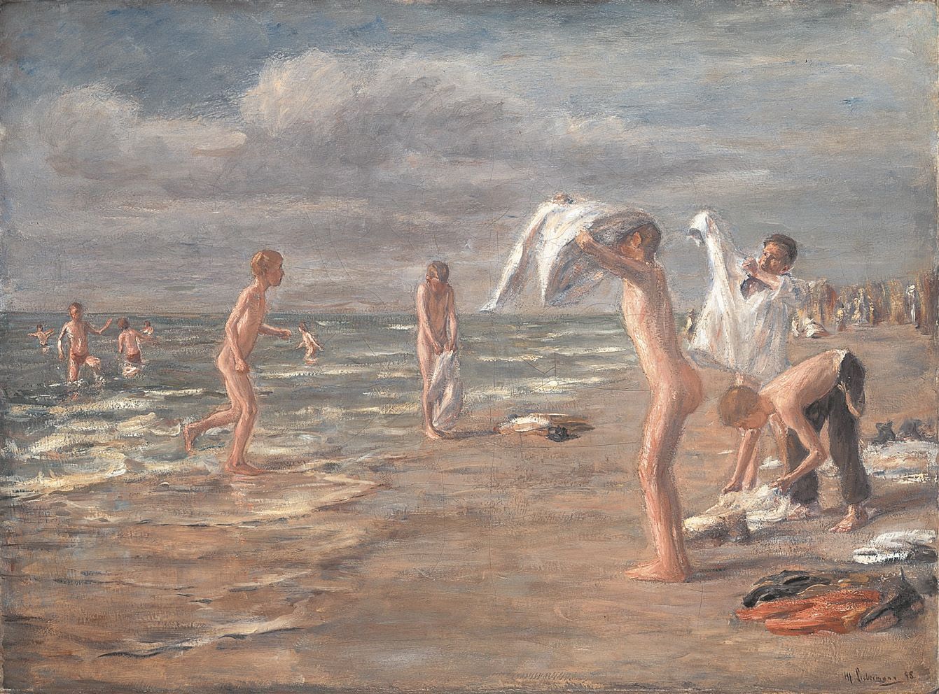 Bain des garçons - Max Liebermann - Alpha Reproduction