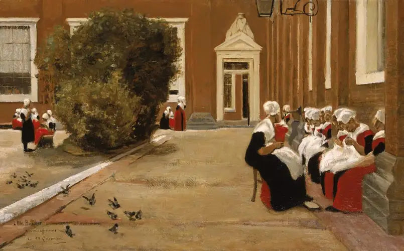 Orphelines d’Amsterdam (étude) - Max Liebermann - Alpha Reproduction