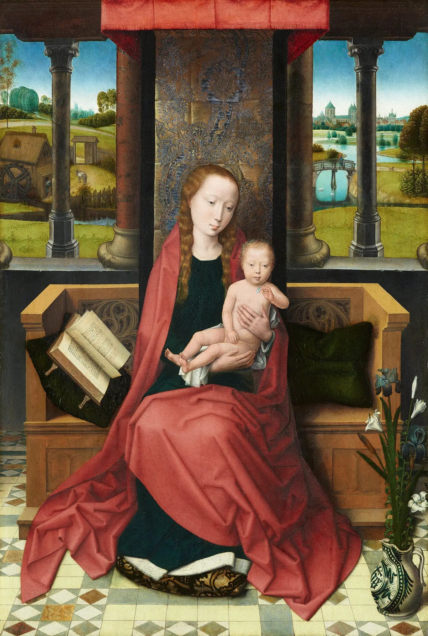 La Vierge et l’Enfant en trône - Hans Memling - Alpha Reproduction