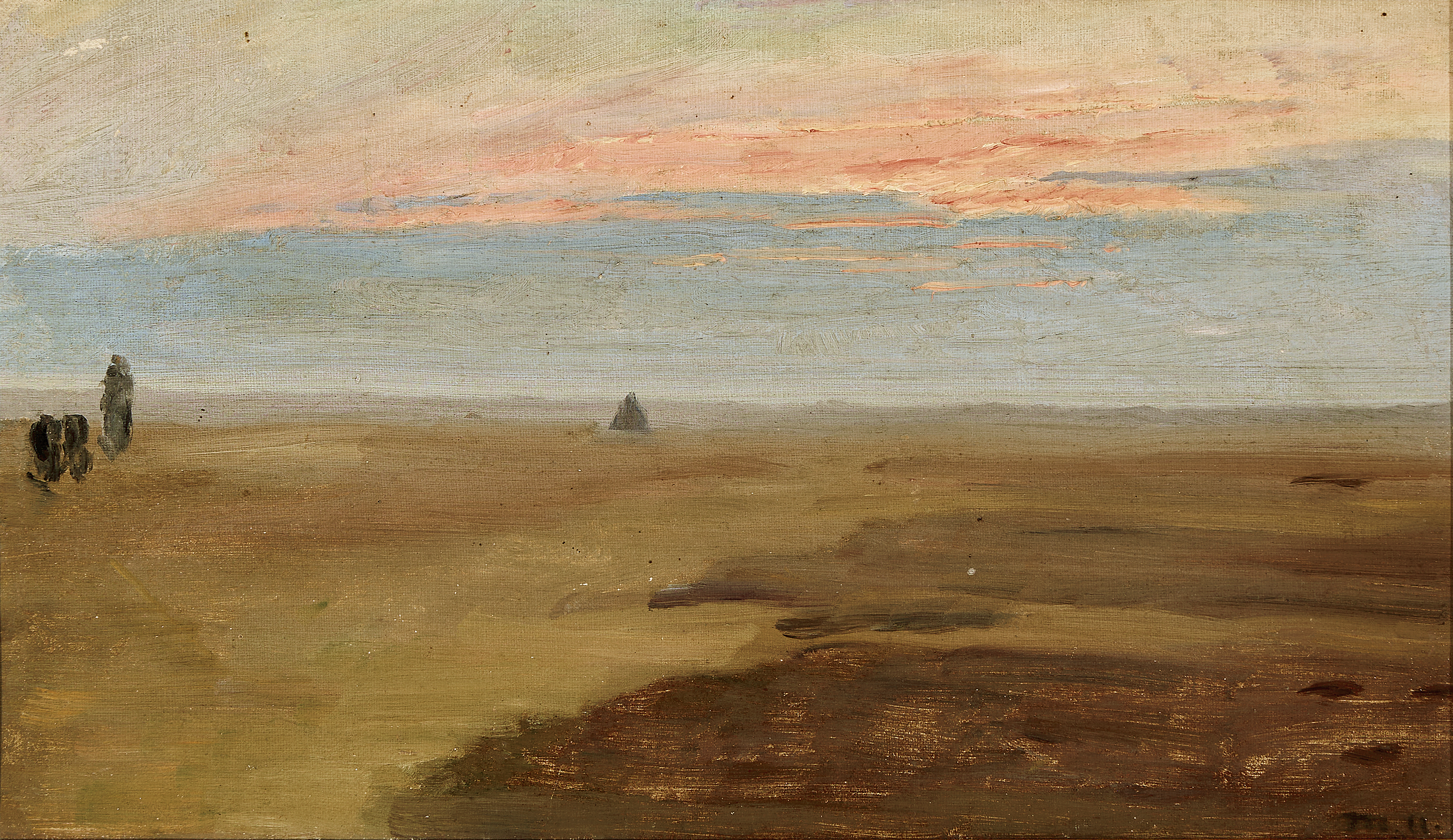 Coucher de soleil sur la lande. - Michael Peter Ancher - Alpha Reproduction