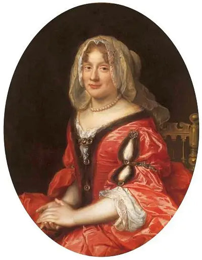 Portrait d’une femme en costume polonais très probablement Claudine Françoise Mignot épouse de Jean Casimir Vasa