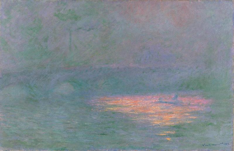 Reproduction du tableau « Le Pont de Waterloo - Claude Monet » par Alpha Reproduction en peinture à l’huile