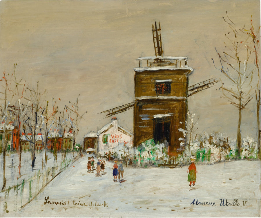 Moulin de Sannois sous le neige (1940) - Maurice Utrillo