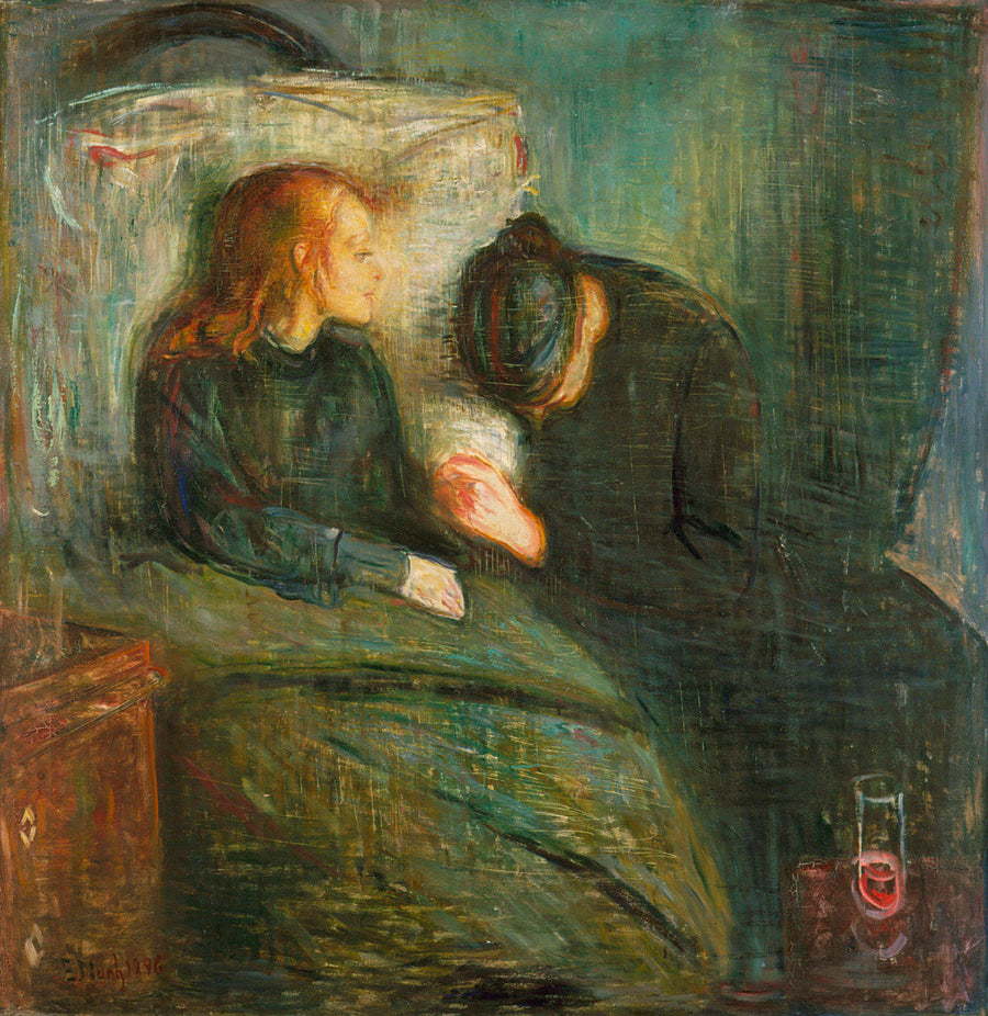 L’Enfant malade, Edvard Munch, 1885–1886, peinture à l’huile